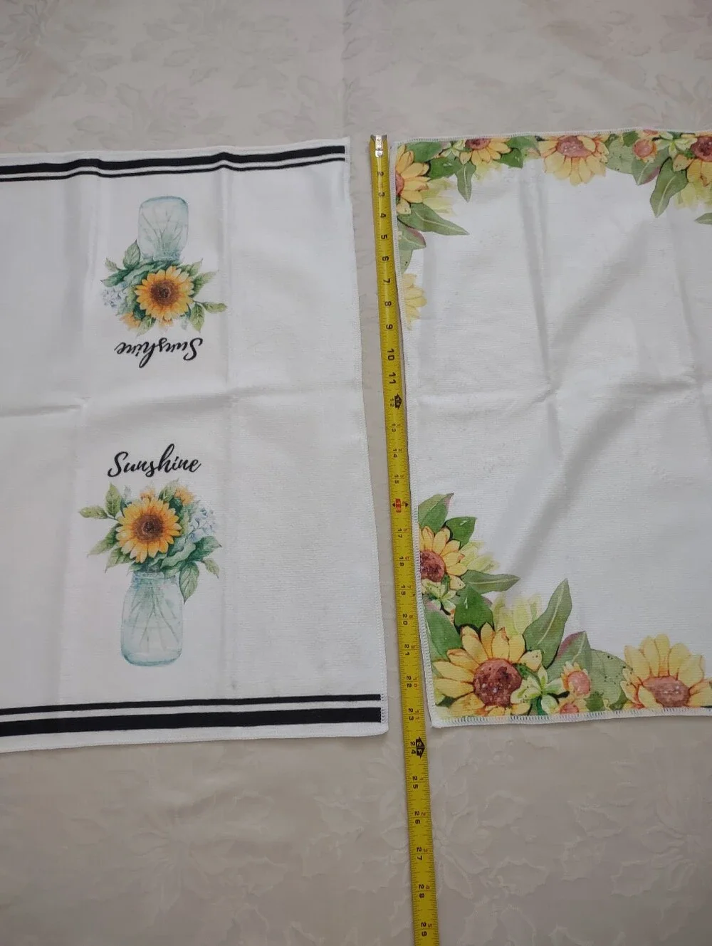 Art Sun Flower Watercolor Dish Towels Bathroom Kitchen Tea Towel